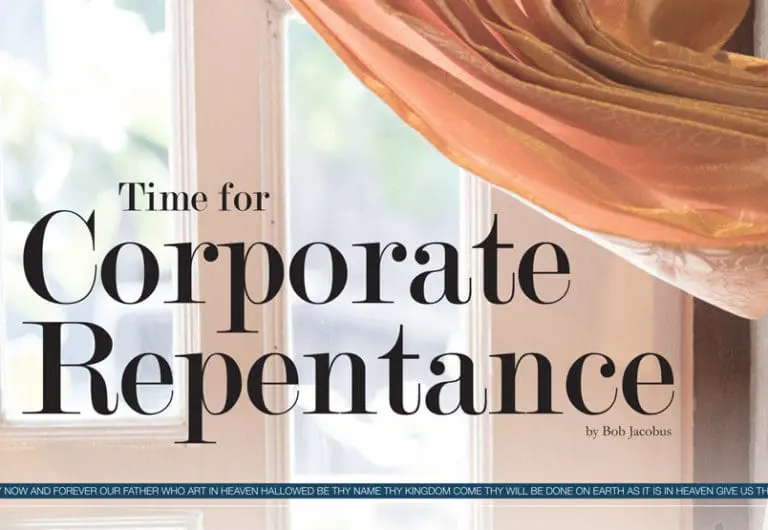 Time For Corporate Repentance
