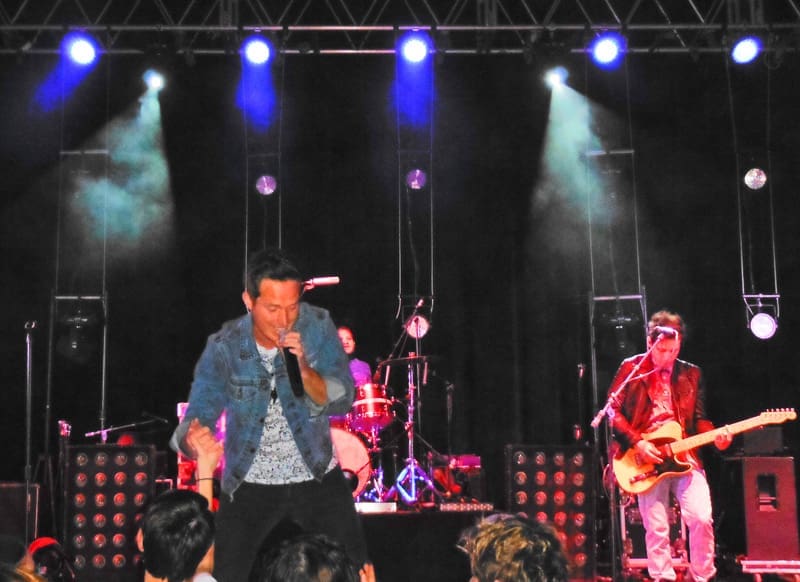 Abandon: Justin Engler, lead singer and rhythm guitar; Ben Vela, drums; and Stevan Vela, lead guitar.