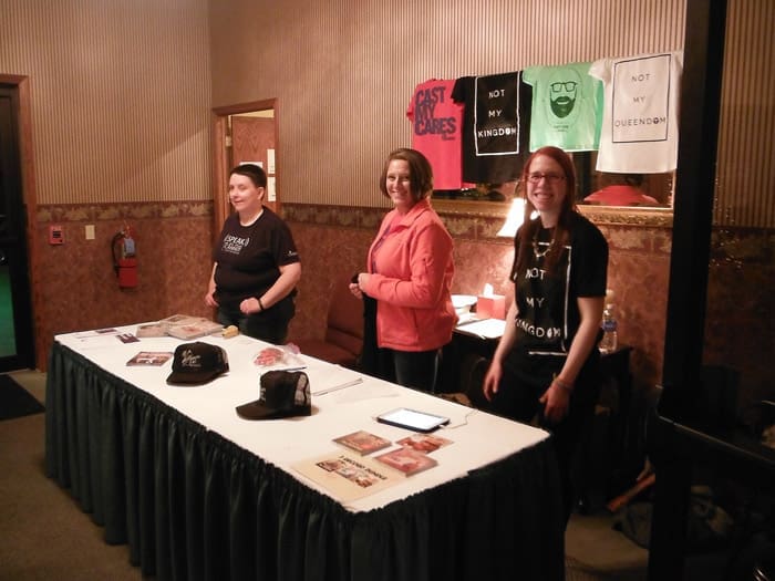 Volunteers at the Tim Timmons concert.