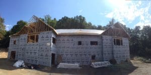 School construction at Chestnut Mountain Ranch. Supplied photo.