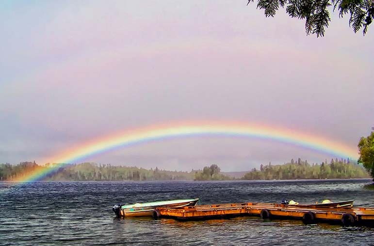 rainbow, Kay Lake, Ontario